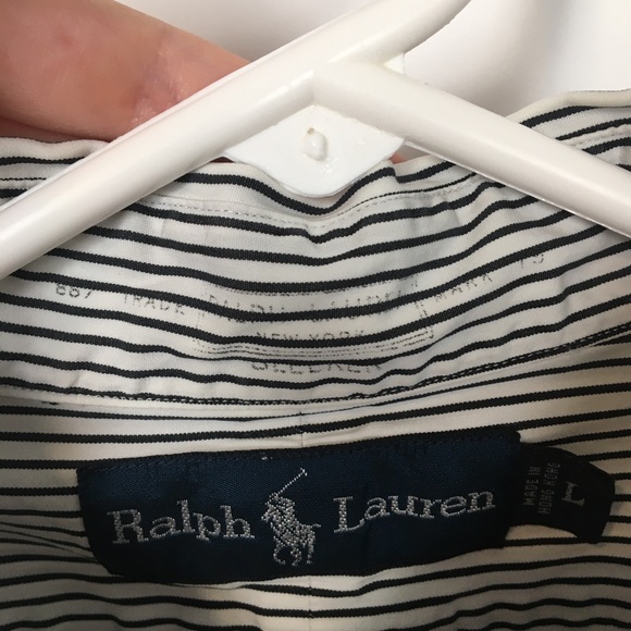 Ralph Lauren blue label striped button down shirt - Picture 7 of 9
